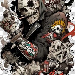 Graffiti Characters wall