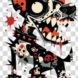 graffiti Illustration dog Design Brick Wall Graffiti Wall Abstract Painting PNG Transparent