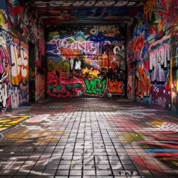typography Graffiti Walls in the Street