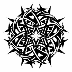 Celtic symbol tattoo design muscular man transparent PNG