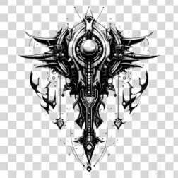Cyberpunk tattoo modern shape Transparent PNG