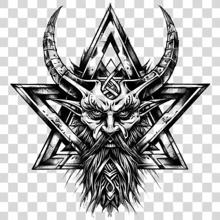 illustration gothic Celtic symbol tattoo design transparent PNG