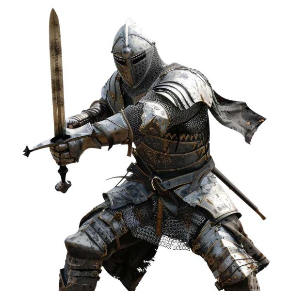 Medieval battle soldiers Cutout transparent png format