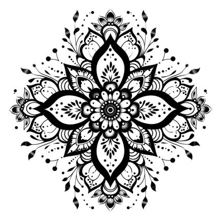 Ornament Art tattoo design henna shapes Transparent PNG