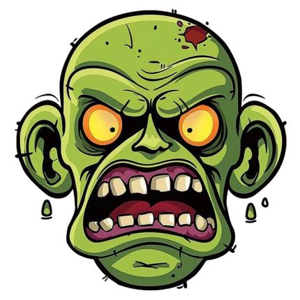 green face monster man transparent PNG