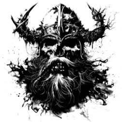 Dark scary tattoo design skull and skeleton PNG transparent