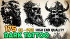 175 Dark and Horror Art Tattoo