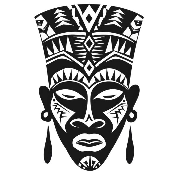 African Ancient symbol female black and white transparent PNG