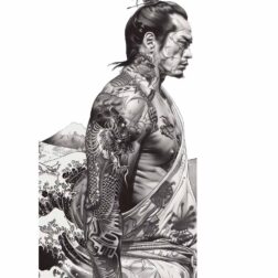 yakuza Japanese fighter tattoo design dragon transparent PNG