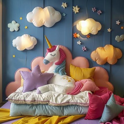 baby bed unicorn fantasy