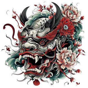 Japanese traditional tattoo design PNG transparent