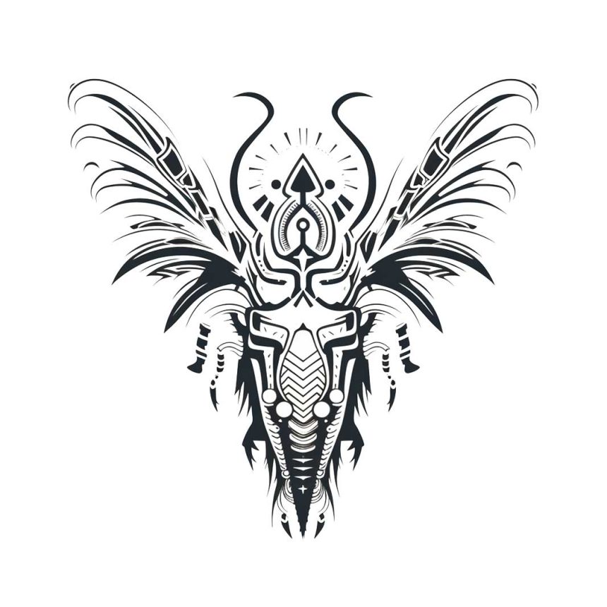 Alien sci fi tattoo design insect transparent PNG - Pngcube