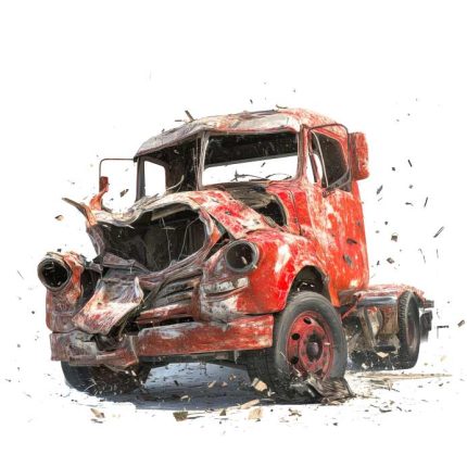 broken explosion truck transparent png