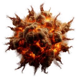 free fire and flame explosion vfx effect PNG