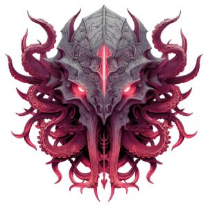 Red Neon Cyberpunk mechanical tentacles Transparent PNG