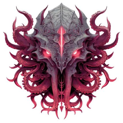 Red Neon Cyberpunk mechanical tentacles Transparent PNG