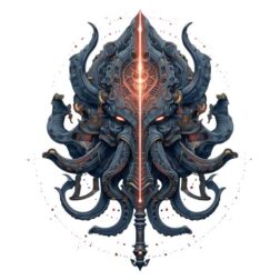Warrior Cyberpunk mechanical tentacles Transparent PNG