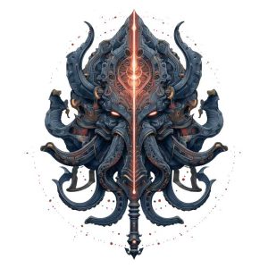 Warrior Cyberpunk mechanical tentacles Transparent PNG