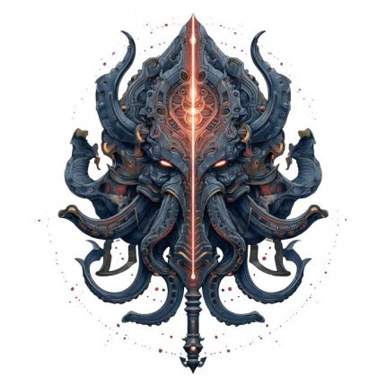 Warrior Cyberpunk mechanical tentacles Transparent PNG