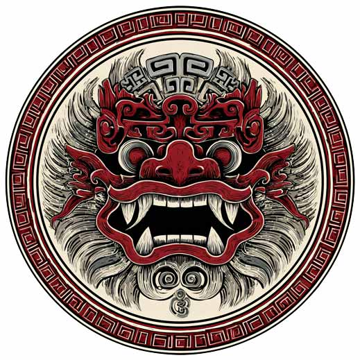 Japanese-face-yakuza-transparent-PNG Japanese face color mask with open mouth yakuza transparent PNG