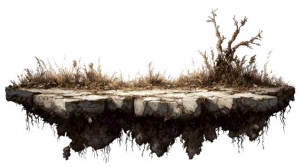 reference image of Post-Apocalyptic Ground Platform Transparent PNG