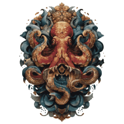 colourful octopus tattoo design Transparent PNG