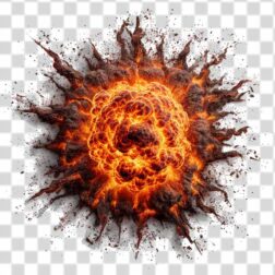 Explosion and fire 2d Asset PNG format