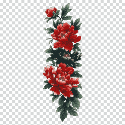 color Traditional neo-traditional flower tattoo design PNG