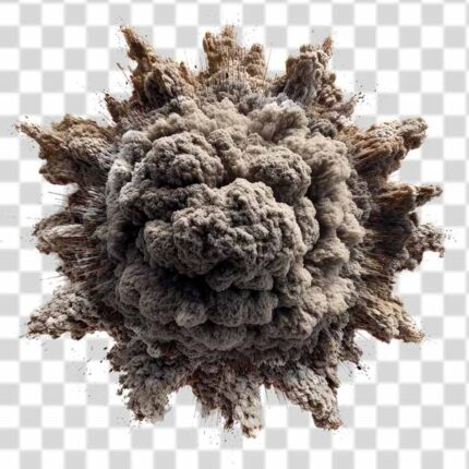 an explosion with smoke in transparent PNG free download