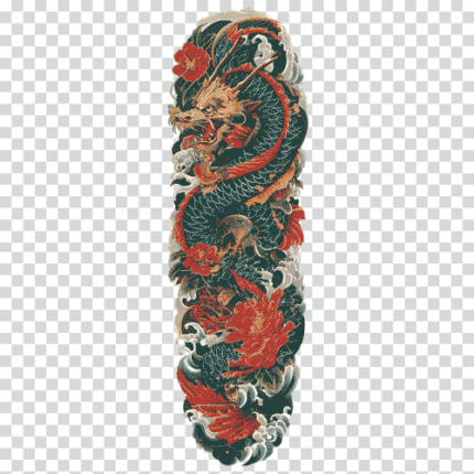 Yakuza Irezumi tattoo design 4k Transparent PNG