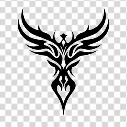 bird wings design tattoo design PNG 4k