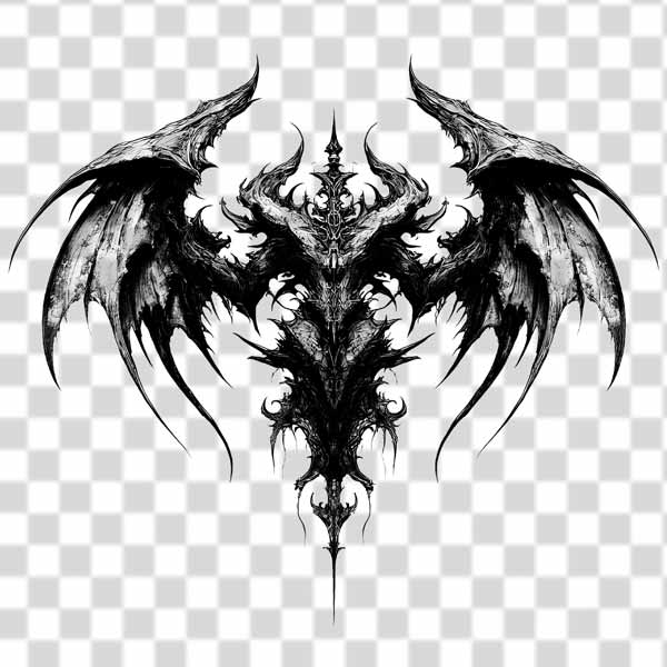 Ancient-monster-gothic-syle-png-tattoo Ancient monster gothic style png tattoo transparent