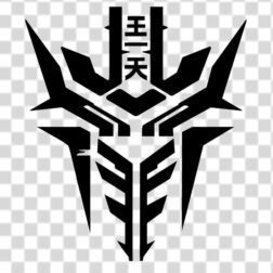 iron Japanese cyberpunk element tattoo png