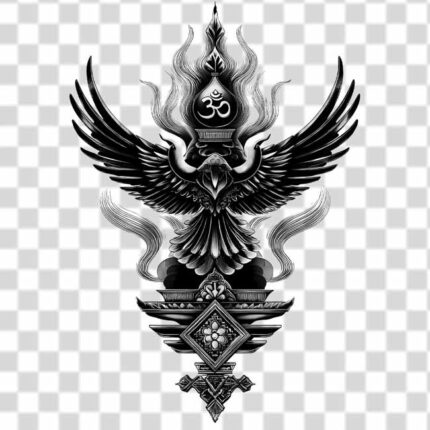 volant with long wings in mythical style PNG