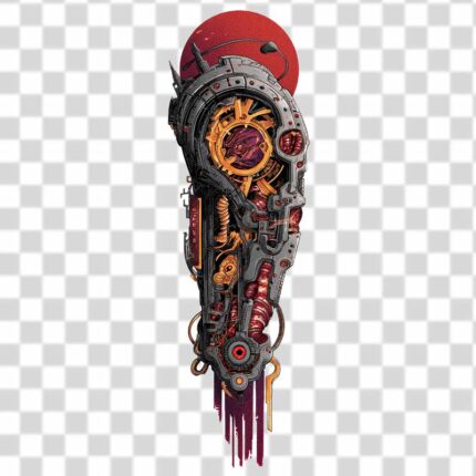 bio-mechanical design sleeve style transparent