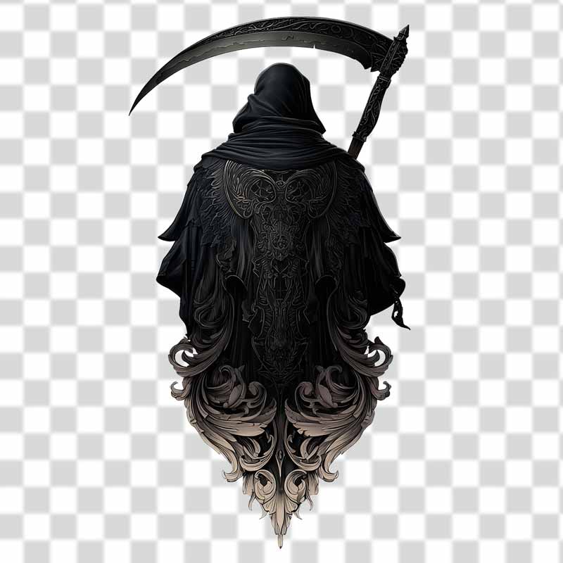 death-symbol-with-ornamental-designs-in-the-back death symbol with ornamental designs in the back and transparent background