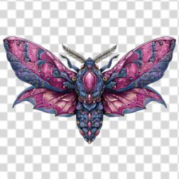 tattoo png dark insect with ornamental designs on the wings transparent