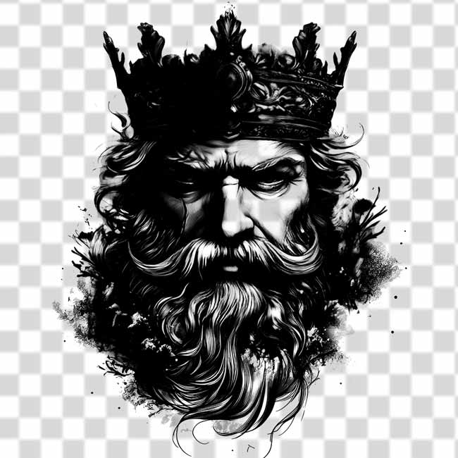 the-old-man-with-crown-transparent-tattoo the old man with crown transparent tattoo png