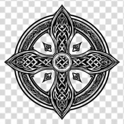 Celtic Tribal Tattoo PNG free intricate and circular