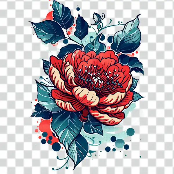 stylized flower tattoo png with transparent background stylized flower tattoo png with transparent background with perfect for make tattoos