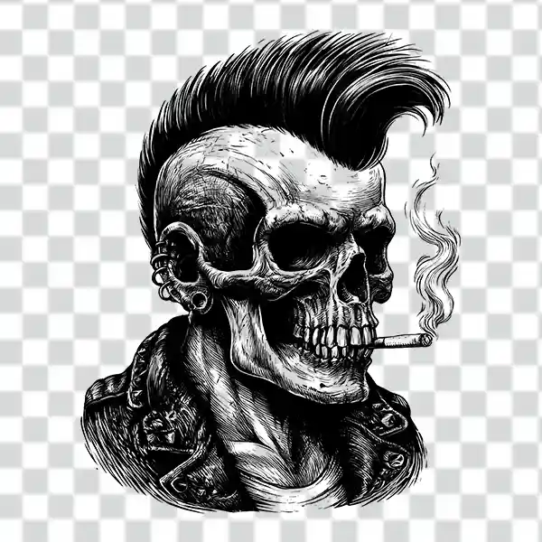 punk rock with smoking tattoo png punk rock with smoking tattoo png 4k and black and white