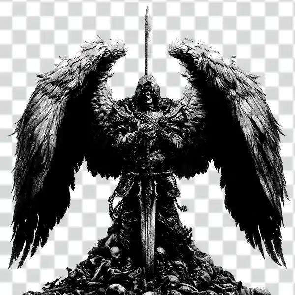 winged figure grim reaper tattoo png winged figure grim reaper tattoo png 4k transparent